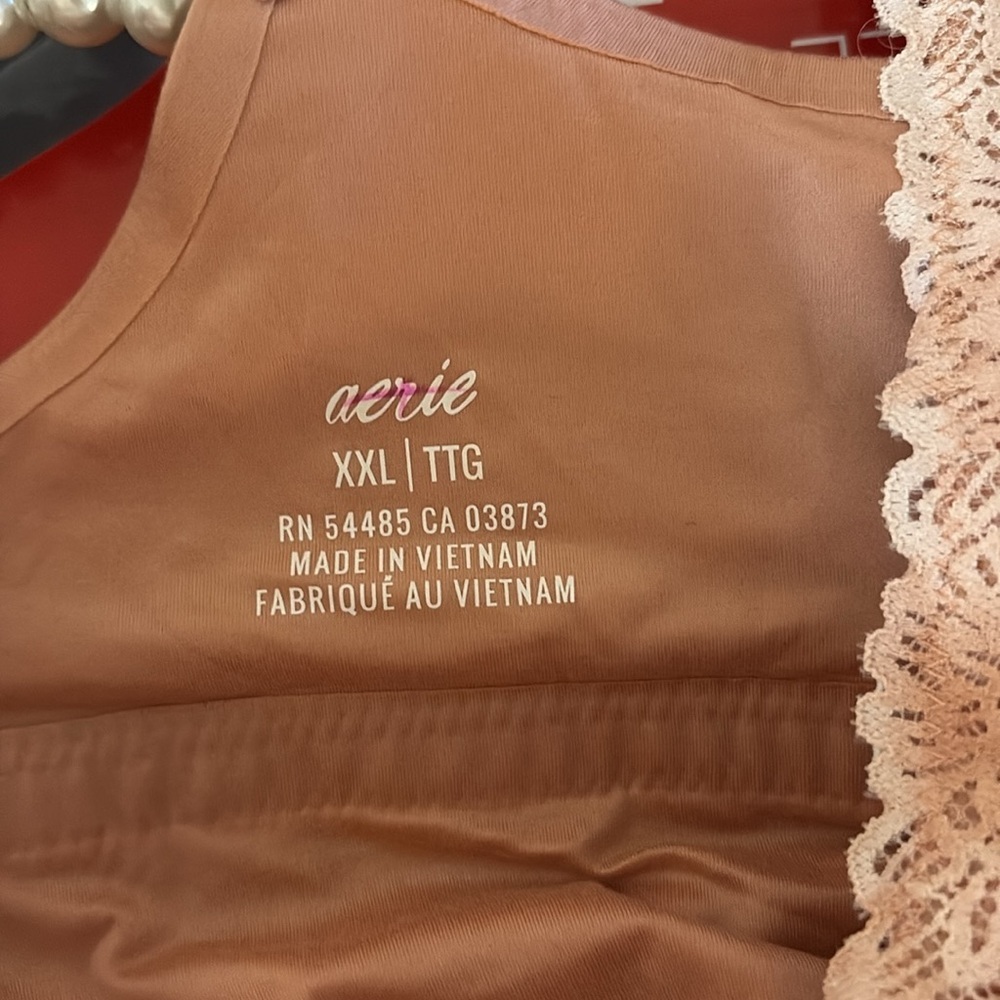 NWOT Aerie Sunnie Blossom Lace Padded Triangle Bralette - Picture 7 of 7
